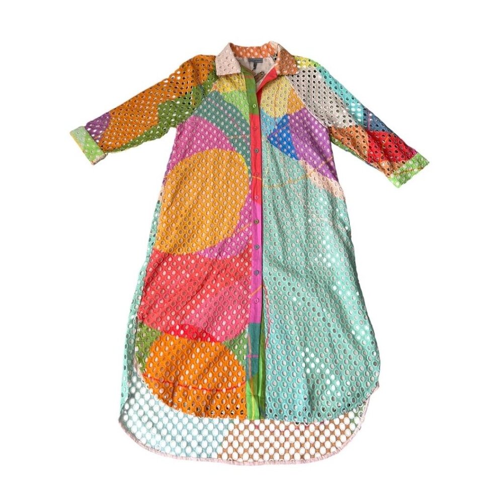 NWT Anthropologie Conditions Apply Long Sleeves Dozaria Shirt Dress Topper XS - Picture 5 of 12